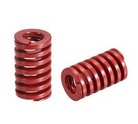 sourcing map Troquel Resorte, 2uds 18mm OD 30mm Largo Espiral Estampado Media Carga Compresión Troquel Resortes para 3D Impresora Eléctrica Pieza, Rojo