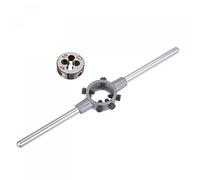 sourcing map Troquelado Mango Llaves Juego, M7 x 1 Roscado Redondo Troquel y 25mm (Ajuste M7-M9 Troqueles) Soporte Ajustable Llave Manual Herramienta