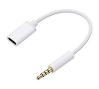 sourcing map TRS - Cable de audio de 3,5 mm macho a tipo C hembra, adaptador convertidor de auriculares, adaptador USB a conector de auriculares para reproductores de MP3, reproductores de CD