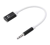 sourcing map TRS - Cable de audio de 3,5 mm macho a tipo C hembra, adaptador convertidor de auriculares, adaptador USB a conector de auriculares para reproductores de MP3, reproductores de CD