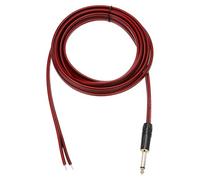 sourcing map TS - Cable de altavoz mono a cable desnudo de extremo abierto, 10 pies (3 metros), chapado en oro de 14 AWG, cable de enchufe mono TS para altavoz, guitarra, escáner, equipo de audio