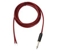 sourcing map TS - Cable de altavoz mono a cable desnudo de extremo abierto, 6.5 pies (2 metros) 14AWG chapado en oro TS mono cable de enchufe para altavoz, guitarra, escáner, equipo de audio