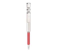 sourcing map TT10 - Broca de destornillador de cabeza Torx de 1/4 pulgadas, vástago hexagonal de 3 pulgadas (75 mm) de largo, magnética, a prueba de manipulaciones, brocas de estrella de 6 puntos