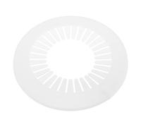 sourcing map Tubería Cubierta Decoración, 2uds 75mm-115mm PP Plástico Escudo Collar Agua Tubería Drenaje Línea Cubierta, Blanco