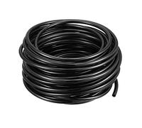 sourcing map Tubería de aire neumática 6 mm de x 4 mm ID 12 m PU negra | 39, 4 pies, Compresor de aire de poliuretano, Tubería de manguera