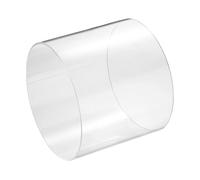 sourcing map Tubo acrílico rígido transparente, 172 mm de diámetro interior x 180 mm de diámetro exterior, tubo de policarbonato redondo de plástico para fontanería, iluminación, acuario, proyectos de