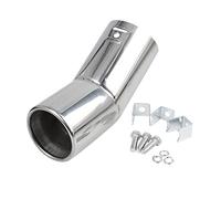 sourcing map Tubo Cola De Escape Curvado 60Mm 1Pc Para Coche