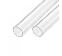 sourcing map Tubo de acrílico transparente rígido redondo tubo 31mm ID 35mm OD 14" para lámparas y linternas, sistema de refrigeración por agua 2pcs