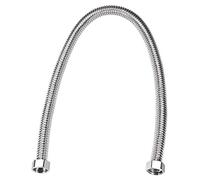 sourcing map Tubo de agua flexible de acero inoxidable corrugado de 80 cm de largo G3/4 hembra con arandela