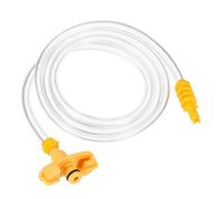 sourcing map Tubo de aire de 3 cc dispensador de pegamento adhesivo jeringas adaptador de conector de repuesto para accesorios de dispensación de cartucho líquido de pegamento industrial, amarillo