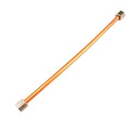 sourcing map Tubo de Escape del Compresor de Aire de Repuesto, Tuerca Hexagonal M10, 200mm de Longitud, Tono Cobre