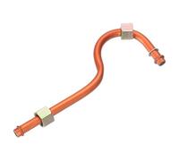 sourcing map Tubo de escape para compresor de aire, rosca de 5/8 pulgadas de diámetro, tuerca hexagonal de 8 pulgadas de longitud, tubo de aluminio, accesorios de repuesto (boca perforadora)