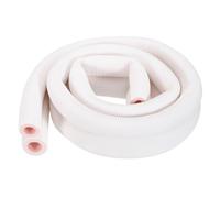 sourcing map Tubo de espuma aislante de tubería de cobre HVAC, 1/2 pulgada, 3/4 pulgadas de diámetro interior de 5 pies, tubo aislado de preservación del calor para aire acondicionado, mini juego de