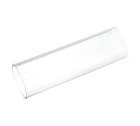 sourcing map Tubo de plástico rígido de policarbonato redondo transparente de 104 mm de diámetro interior de 110 mm de diámetro exterior de 350 mm de alto impacto para iluminación, modelos, fontanería