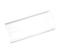 sourcing map Tubo de plástico rígido de policarbonato redondo transparente de 104 mm de diámetro interior de 110 mm de diámetro exterior de 245 mm de alto impacto para iluminación, modelos, fontanería