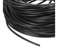 sourcing map Tubo de PVC de 15 m, tubo de PVC de 0,15 mm, organizador de cables negro, envoltura de blindaje de alambre, 0,1 cm a 14,9 m