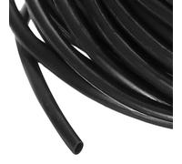 sourcing map Tubo de PVC de 15 m, tubo de PVC de 1,5 mm, organizador de cables negro, envoltura de blindaje de alambre