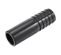 sourcing map Tubo de PVC de 25 mm con púas x 25 mm OD espiga adaptador de tubo recto conector rápido negro