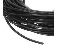 sourcing map Tubo de PVC de 5 m, tubo de PVC de 5 mm, organizador de cables negro, envoltura de blindaje de alambre, 0.1 cm-4.9 m