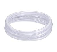 sourcing map Tubo de PVC Trenzado Reforzado de 1/2" D.I. X 3/4" D.E. 10 Pies de Longitud Manguera Flexible de Tubería de Vinilo Transparente Tubo de Plástico Flexible de Alta Presión