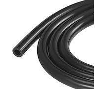 sourcing map Tubo de silicona al vacío de 10 mm (3/8 ") ID 16 mm OD 3 mm manguera de tubo grueso para motor 1,5 m negro