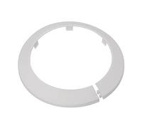 sourcing map Tubo Funda Decoración, 110mm PP Plástico Radiador Escudo Agua Tubo Drenaje Línea Funda Blanco 4uds