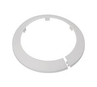 sourcing map Tubo Funda Decoración, 110mm PP Plástico Radiador Escudo Agua Tubo Drenaje Línea Funda Blanco 2uds