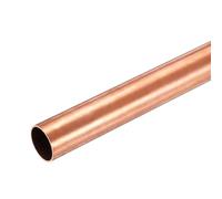 sourcing map Tubo redondo de cobre, 18 mm de diámetro exterior x 1 mm de grosor de pared x 300 mm de longitud, tubo de cobre puro sin costuras, tubo recto de metal para manualidades, industria y