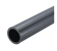 sourcing map Tubo redondo rígido de PVC de 25,6 mm de diámetro interior de 32 mm de diámetro exterior de 8 pulgadas de longitud, color gris oscuro de alto impacto para tuberías de agua, manualidades,