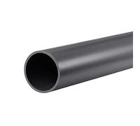 sourcing map Tubo redondo rígido de PVC de 36 mm de diámetro interior, 40 mm de diámetro exterior, 0,35 m, color gris oscuro de alto impacto para tuberías de agua, manualidades