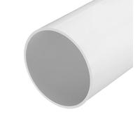 sourcing map Tubo rígido de PVC de 5,5 pulgadas, tubo redondo de 131,4 mm de diámetro interior de 140 mm de diámetro exterior de 35 cm de longitud, color blanco de alto impacto para tubería de agua,