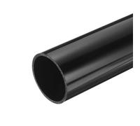sourcing map Tubo rígido de PVC redondo de 2.25 pulgadas de diámetro interior 13 pulgadas de longitud, color negro, de alto impacto para tuberías de agua, manualidades, funda de cable