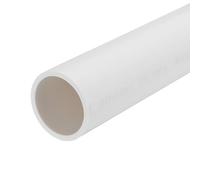 sourcing map Tubo rígido de PVC redondo de 34 mm de diámetro interior de 40 mm de diámetro exterior de 350 mm, color blanco, de alto impacto para tuberías de agua, manualidades, funda de cable