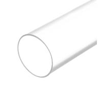 sourcing map Tubo rígido de PVC transparente de 81 mm de diámetro interior de 90 mm de diámetro exterior de 14 pulgadas de alto impacto para tubería de agua, acuario, pecera, jardín de invernadero,