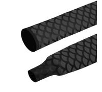 sourcing map Tubo termorretráctil de 3.3 pies y 1 pulgada de diámetro para cañas de pescar, 25 mm, patrón de escamas de peces, mango termorretráctil con aislamiento impermeable antideslizante, color