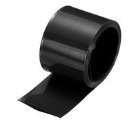 sourcing map Tubo termorretráctil de PVC para batería, 27 mm de diámetro, 43 mm, plano, 8 pies, color negro, buen aislamiento para paquete de batería, 2,5 m