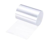 sourcing map Tubo termorretráctil de PVC para batería, 51 mm de diámetro, 80 mm, plano, 8 pies, transparente, buen aislamiento para paquete de batería, 2,5 m