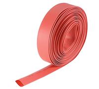 sourcing map Tubo Termorretráctil, Termoretractil 7m Longitud, Diámetro Ø14mm, Relación 2:1, Tubo Termoretractil para Protección el Cable, Prevenir la Corrosión del Metal, Rojo