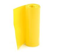 sourcing map Tubo Termorretráctil, Termoretractil para Baterías 18650, 2m Longitud, Ancho Plano de 85mm, Funda Termoretractil Bateria, Tubo Termoretractil PVC, Amarillo
