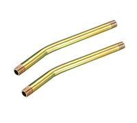 sourcing map Tubos de extensión de metal de grasa de Engrasador Estándar de 1/8" NPT, 2 unidades