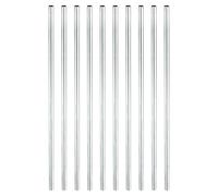 sourcing map Tuerca de Acoplamiento Redonda, Rosca Hembra M4x0,7mm, Conector Manga Redonda Roscada 180mm, Varilla Perno Barra Tubo de Espárrago Sujetador Accesorios, Plateado Paquete de 10