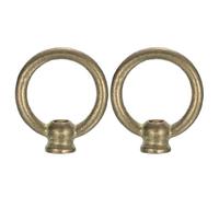 sourcing map Tuerca de ojo de 220 libras de carga máxima M10 con forma de anillo de rosca hembra, anillos de gancho de cobre para lámpara colgante, 58 x 50 mm, paquete de 2