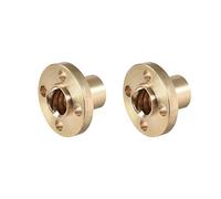 sourcing map Tuerca trapezoidal T8, Tuerca latón 2mm Brida 8mm Paso Plomado para Impresora 3D 8mm 2PCS