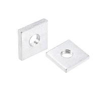 sourcing map Tuercas cuadradas, M5x12mmx2mm Zinc-Plated Metric Grueso Kit surtido de hilos surtidos, 25 piezas