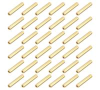 sourcing map Tuercas de acoplamiento hexagonales de latón, rosca hembra M2 x 20 mm, tornillos espaciadores hexagonales para placa base PCB (tono dorado, paquete de 38)