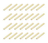 sourcing map Tuercas de acoplamiento hexagonales de latón, rosca hembra M2 x 30 mm, tornillos espaciadores hexagonales para placa base PCB (tono dorado, paquete de 28)