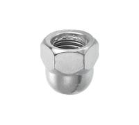 sourcing map Tuercas de tapa de bellota M20 x 2,5 mm, acero inoxidable 304, tuercas de cabeza hexagonal métricas, acabado brillante para lámparas, máquinas, proyectos de bricolaje