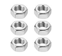 sourcing map Tuercas hexagonales M14 x 1,5 mm, 6 tuercas hexagonales métricas de acero inoxidable 304, tuercas de bloqueo hexagonales de rosca fina de 22 mm de ancho, 11 mm de altura para maquinaria