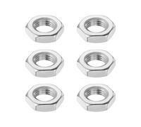 sourcing map Tuercas hexagonales M14 x 1,5 mm, 6 tuercas hexagonales métricas de acero inoxidable 304, tuercas de bloqueo hexagonales de rosca fina de 22 mm de ancho, 7 mm de altura para maquinaria