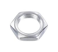 sourcing map Tuercas hexagonales, rosca de tornillo de 9 mm, tuerca hexagonal de atasco, cierre para barra de tubo de lámpara 1/8IP, hierro galvanizado, paquete de 50